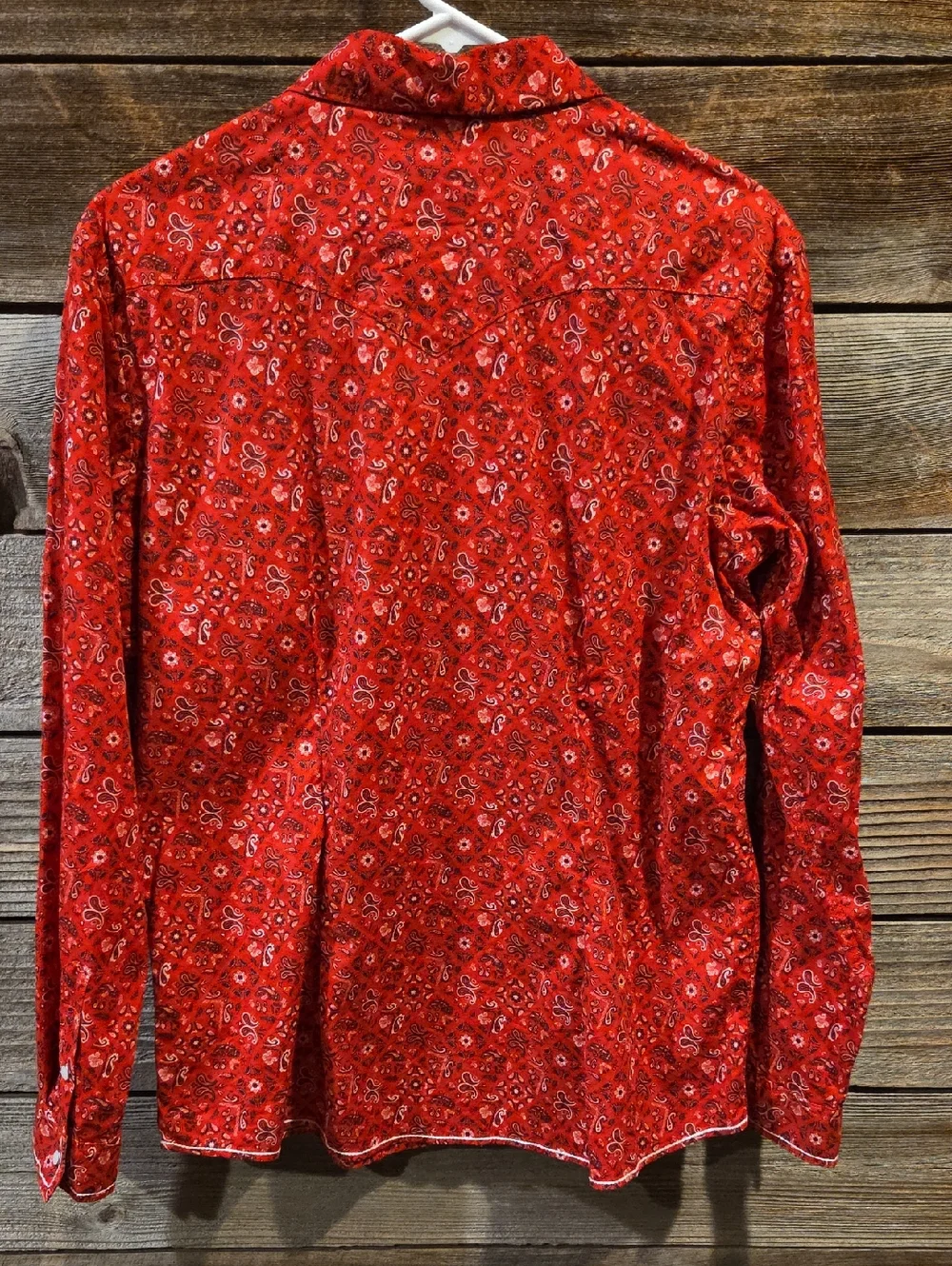Panhandle Slim Rough Stock Women's Bandana Print  Western Shirt Size Large - Picture 2 of 10